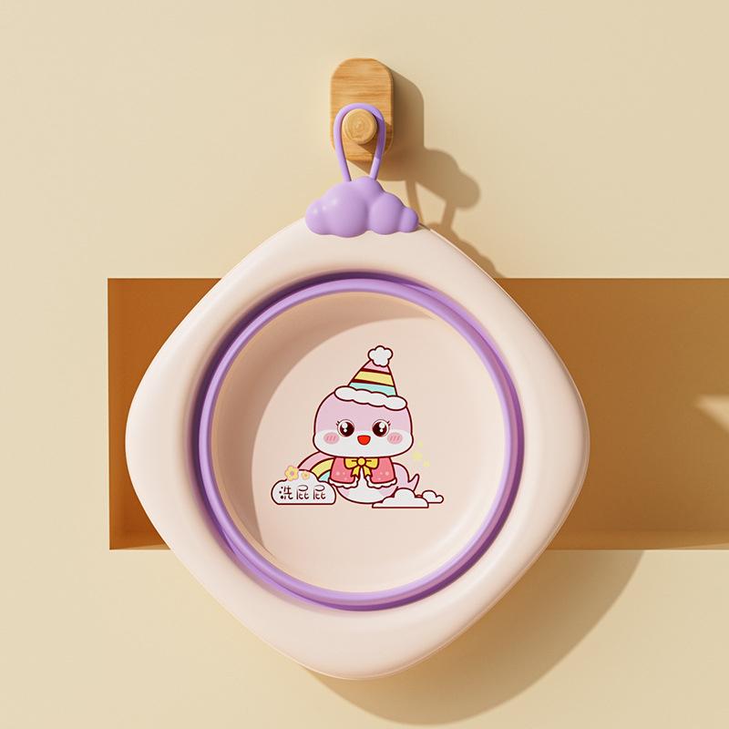 Skládací umyvadlo pro děti, Přenosné umyvadlo, Silný plastový lavor pro miminka, Domácí dětská malá miska