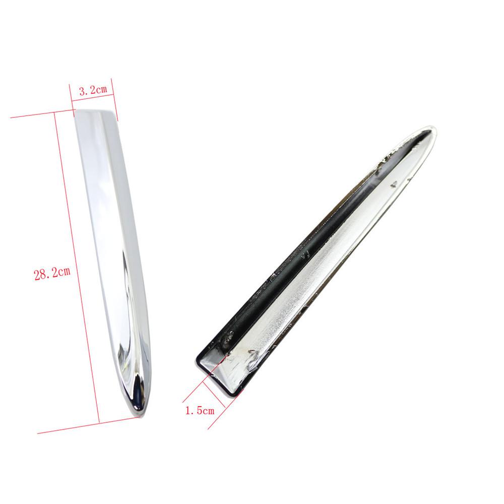 2x Front Bumper Upper Grill Moulding Trim 735455041 735455042 For Fiat 500 07-15