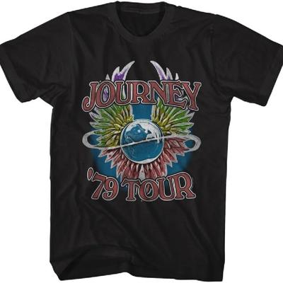 American Classics Journey '79 Tour Adult Black Short Sleeve T Shirt