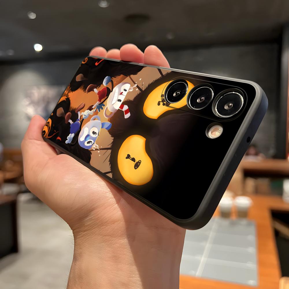 

Чехол для телефона C-Cuphead-tapiz для Samsung A56 A36 A26 A16 A15 A25 A35 A55 A14 A34 A24 A54 Черный Мягкий чехол Samsung A56