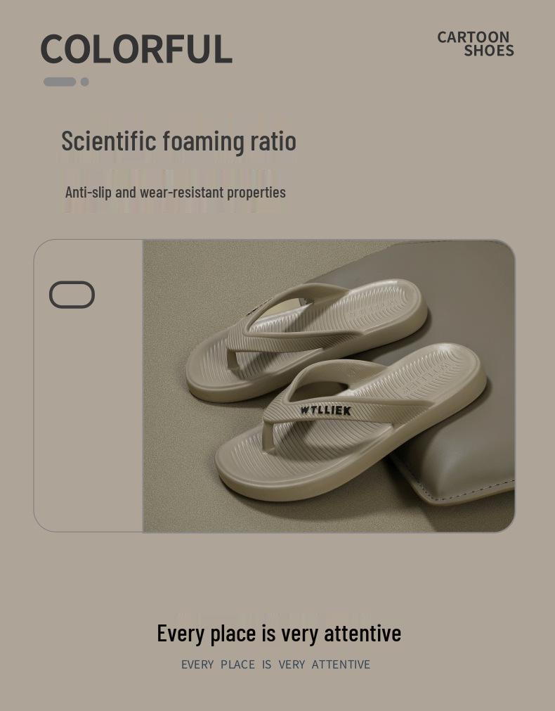 Men's Summer Outdoor Soft Sole Non-Slip EVA Beach Flip-Flops