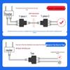 RJ45 Gigabit Netzwerk Splitter Extender Kupplung: 1-zu-2 Durchgangsverbinder