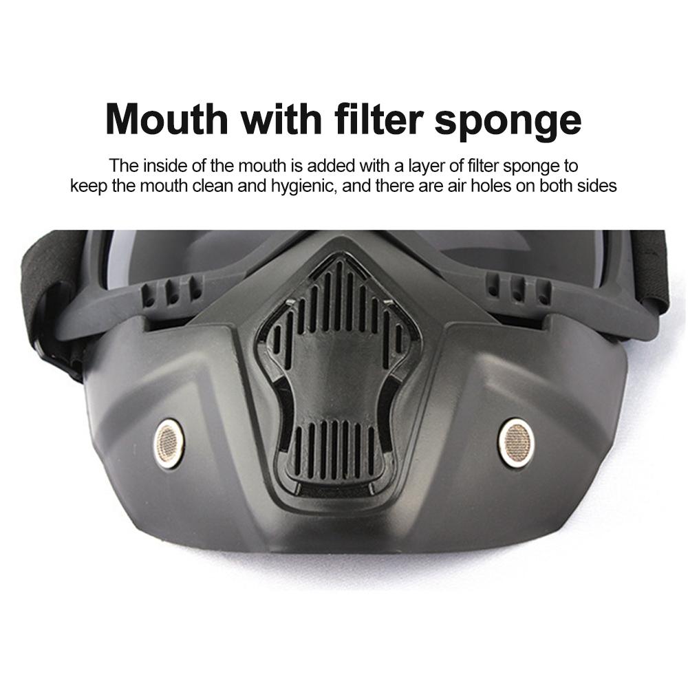 Welding protective visor Removable protective goggles Head-mounted welding helmet UV-protective lenses