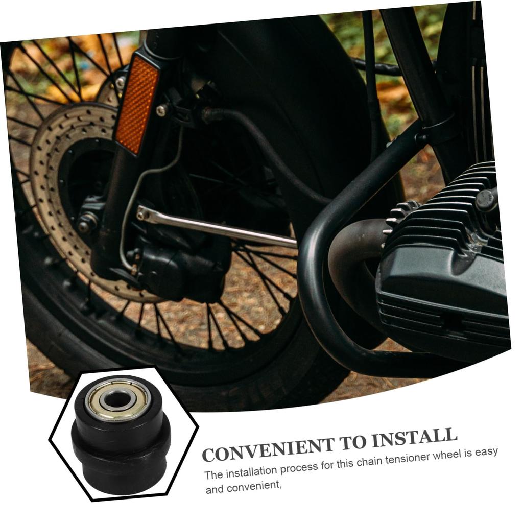 GRIRIW Motorrad Kettenspanner 8mm Kettenspanner Führungsrolle Rollenrad Rollenrad Kettenspanner Motorrad