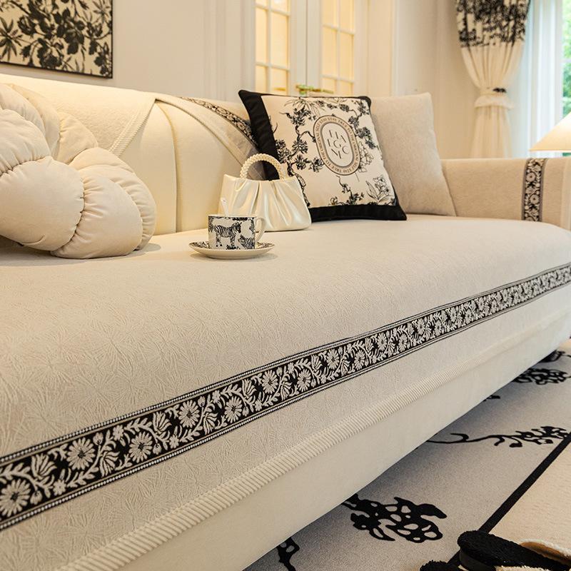 Chenier Sofa Cushion Is Universal In All Seasons, Light Luxury Modern All-Inclusive Non-Slip  New Sofa Cover Cover Towel