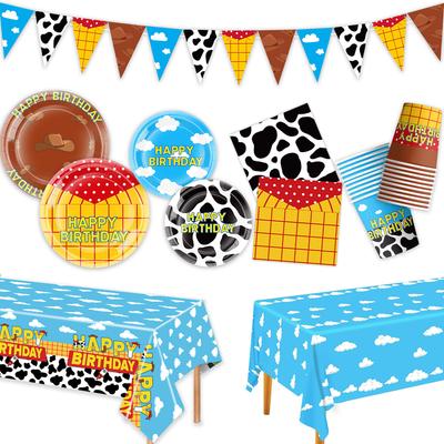 Toy Story Themed Party Supplies Birthday Decorations Party Arrangements Props Paper Plates Paper Cups Tablecloths