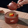 Warm Tea Stove Roasted Orange Base Candlestick Warm Tea Maker Ceramic Heating Base Japanese Style Roasted Tea Maker