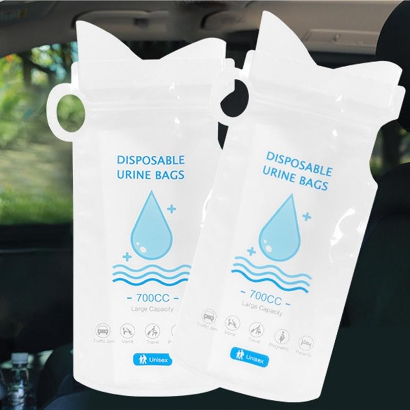 Urine Bag for Car Travel Disposable Urine Bag Unisex Use 700ml Portable Urine Bag Vomiting Bag