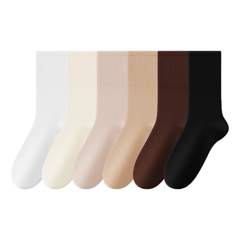 Damskie wiosenno-jesienne bezszwowe skarpetki frotte z czystej bawełny