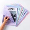 24Pcs L Type Folders A4 Plastic File Project Pockets File Folder Clear Paper Document Jacket Sleeve School Office Supplies