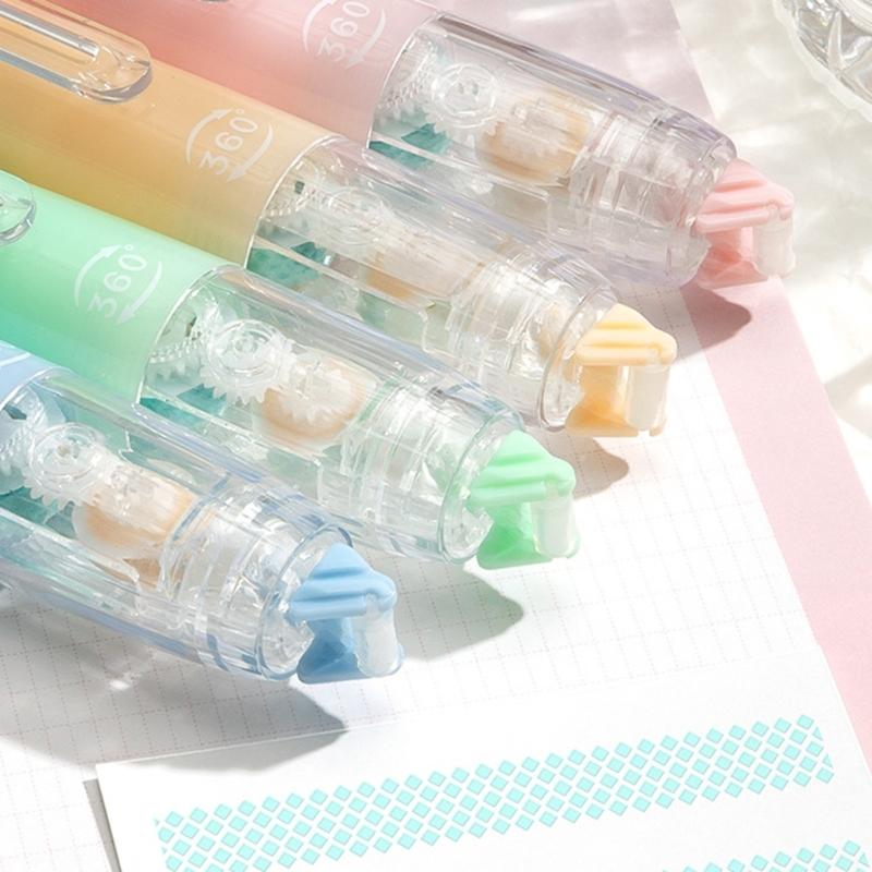 Gluess Tape Roller Double Sided Tape Roller Adhesive Glues Runner School Office Supplies for Scrapbooking Crafting