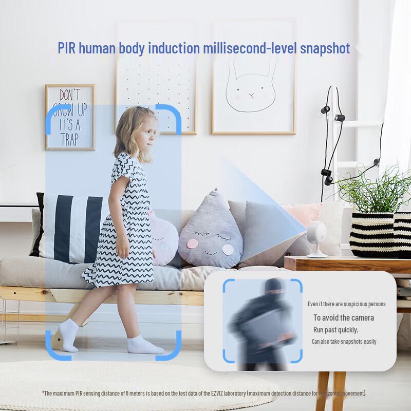 Ezviz CB1 3MP 4G Indoor Battery Camera with 128GB Storage (CN version)