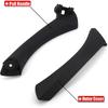 Maniglia Pannello Interno Porta e Maniglia Esterna Porta Coperchio Finitura | Compatibile con BMW Serie 3 E90 E91 E92 E93 Adatto per BMW 323 325 328 330 335 Nero 1 Posteriore Sinistro