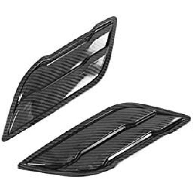 Nicebee ABS Carbon Fiber Grain Exterior/Interior Accessories Decoration Trim Cover for 2017-2020 Ford Raptor F150 LTD (2pcs/Set Side Door Decoration