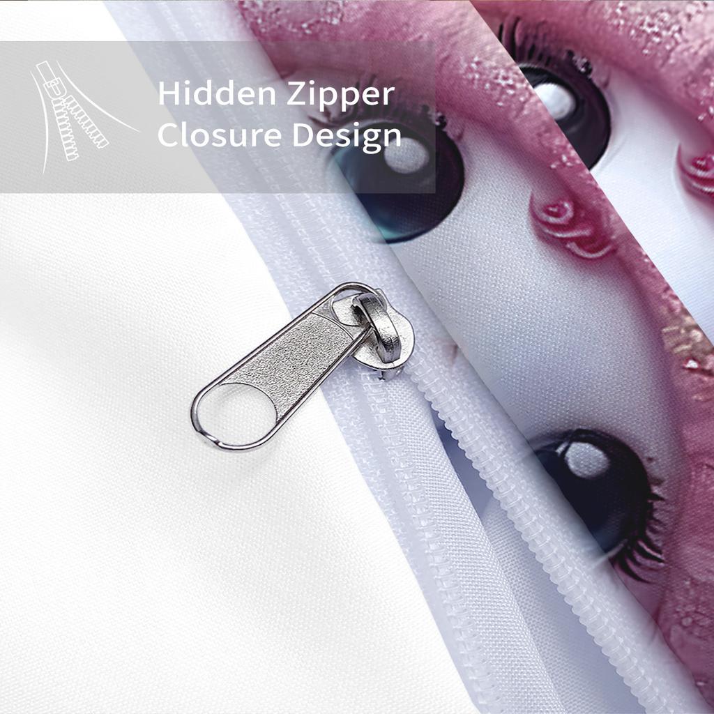 Set de lenjerie de pat roz cu om de zăpadă de Crăciun, fără cearceaf cu colțuri, moale, pentru dormitor, cămin, mai multe dimensiuni, lavabil la mașină