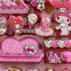 Double Layered Cinnamoroll Kuromi Melody 3D Bubble Stickers Kawaii Sanrio Puffy Sticker Waterproof Cute Cartoon Reward Decals