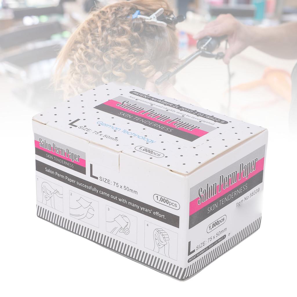 1000PCS Hair Perm Paper Breathable Heatproof High Toughness Thin Mesh Hair Styling Curling Paper for Home Salon Shop