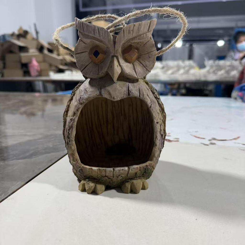 Baum Mann Vogel Fütterungs Skulptur - Outdoor Hängender Futterspender & Futterspender