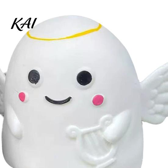 Ghost Desk Accessories Halloween Squeeze Toy, Angel Demon Stress Relief Anxiety Toys Slow Rebound Ball Fidget Party Favors Relievers