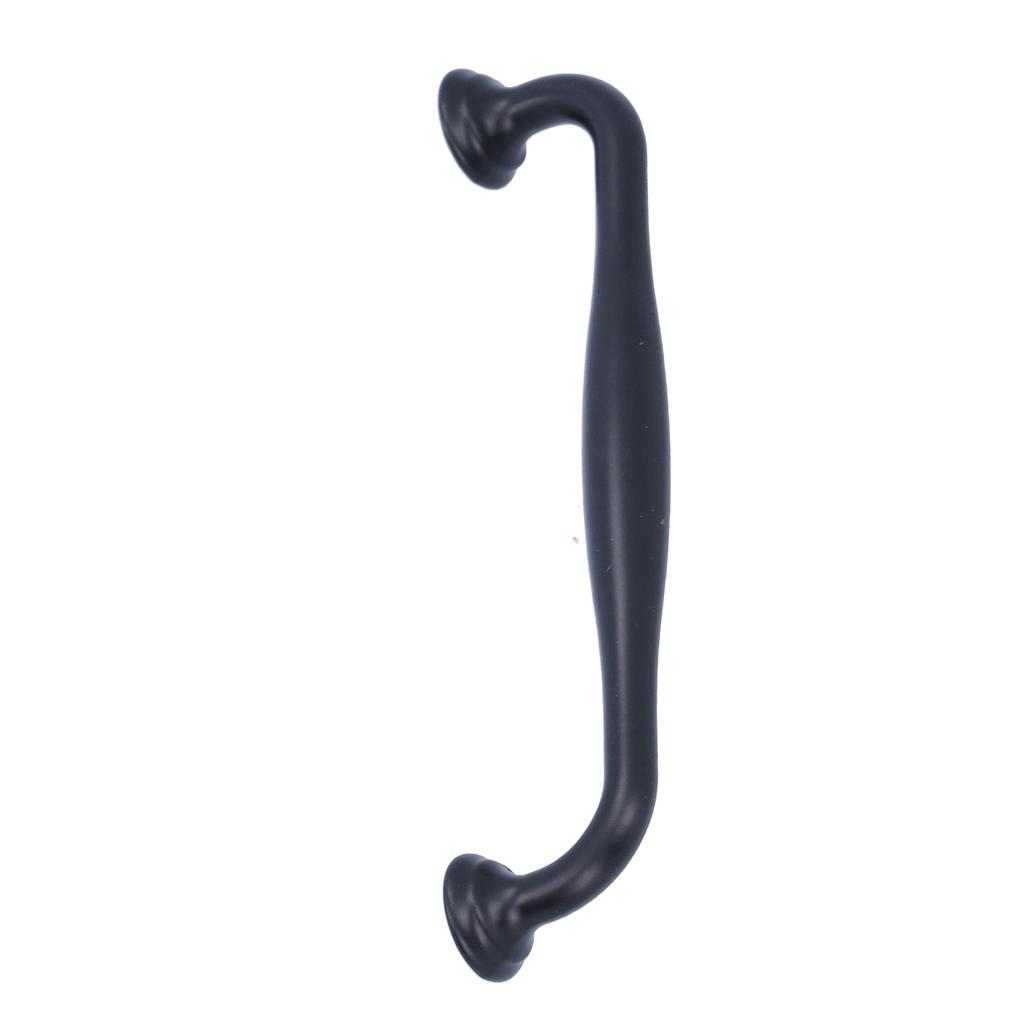 Uchwyt ze stopu cynku Matowy czarny Uchwyt do szuflady szafki Okucia do drzwi szafy łazienkowej