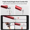 1PC Fishing Hook Remover Aluminum Tube Ergonomic Design Detacher Tool for Safe Efficient Lure Release Angling