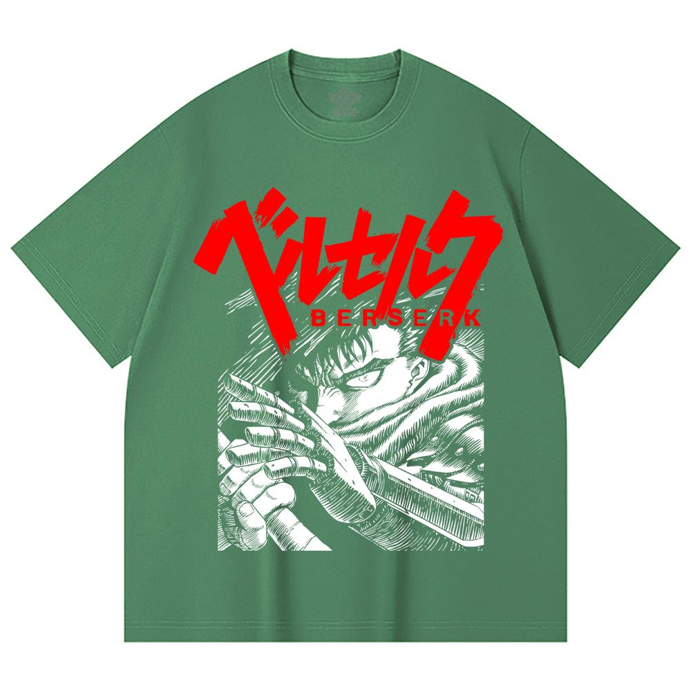 230 Gsm 100% Cotton Berserk V13 Print Unisex Heavy Cotton T Shirt