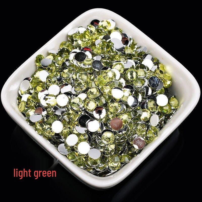 2-6mm Round Flatback Resin Rhinestones for DIY Phone Cases & Nail Art - Imitation Austrian Design