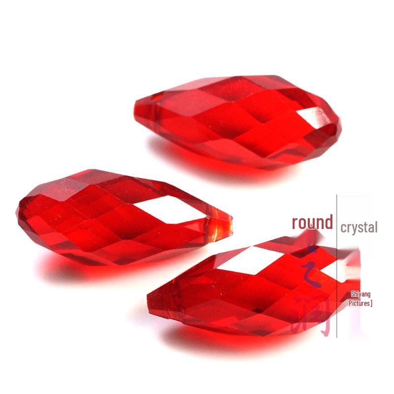 Crystal Glass Teardrop Beads 6x12MM Horizontal Hole for Handmade Jewelry DIY.