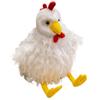 Easter Chicken Plush Toy Feathered Chicken Stuffed Animal Rooster Plushies Dolls Happy Easter Day Decors for Home Ornaments