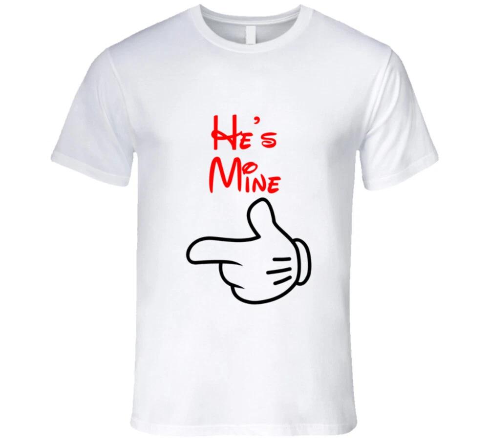 He s Mine Red Couple s Shirt Husband Boyfriend Wife Girlfriend T Shirt M