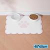 Waterproof Non Slip Pet Feeding Mat Absorbent Wavy Edge Easy Clean Pad for Cats Puppy Pet Feeding Supplies