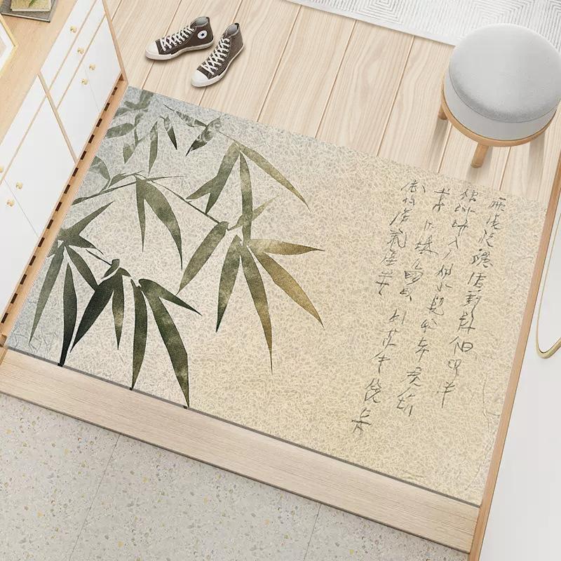 

Грязеотталкивающий коврик для пола из шелка для дома, толстый коврик для двери, износостойкий ленивый беспыльный коврик для входной двери, пылезащитный коврик 40 * 60CM silk ring