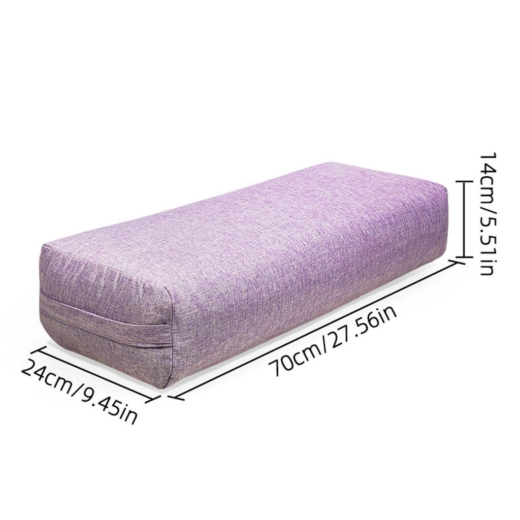 Versatile Yoga Bolster Support Cushion Removable Cover  for Poses Modification Meditation Restorative Yoga Prop