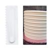 3Pcs Set Cake Decorating Comb Food Grade Plastic Cake Scraper Smoother Pastry Icing Comb Fondant Spatulas Baking Pastry