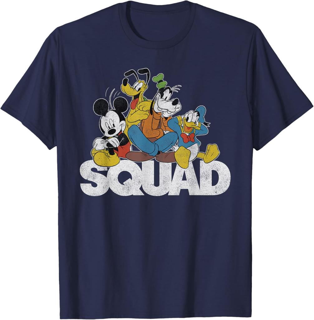 Fashion Casual Unisex - Classic Mickey Mouse Squad Graphic T-Shirt S-4XL Summer