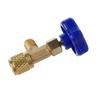 Brass 1/4 SAE Auto AC Can Tap Valve Adapter for R22 R134a R410A Gas Refrigerant