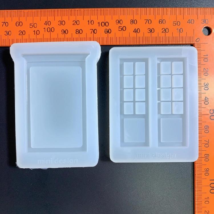 2Pcs Photo Frame Silicone Mold Window Picture Frame Mold for DIY Crafts Making