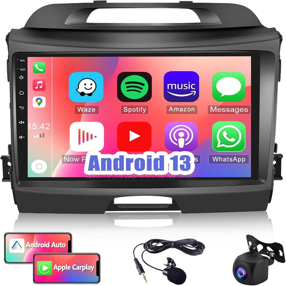 

Android Car radio For KIA Sportage 3 SL 2010-2016 Carplay Android Auto Car stereo 4G WIFI 2 din Multimedia Player 8-core 6GB+128GB