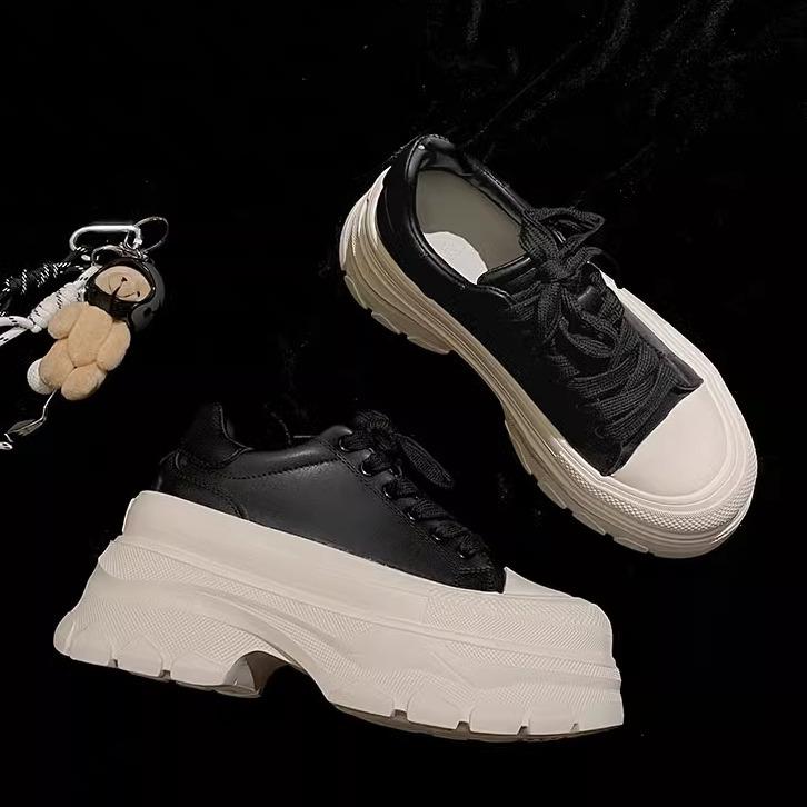 Fashion Versatile Height-increasing Super Platform Dad Shoes Women's Shoes 2025 New Autumn and Winter Little White Shoes Lightweight Sports Shoes