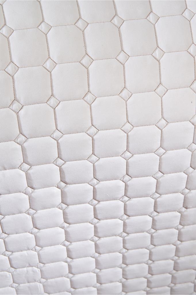 Estiva sada prošívaných přehozů 3ks, přikrývka 250x260, povlak na polštář 50x70, dvojitá velikost, krémová
