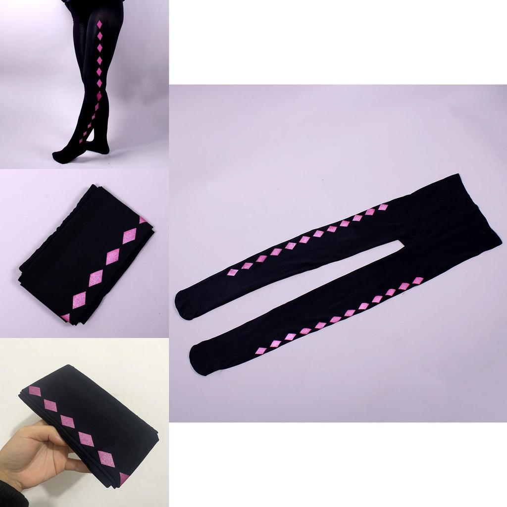 Puella Magi Madoka Magica Akemi Homura Cosplay Leggings With Knit Fabric For Daily Wear