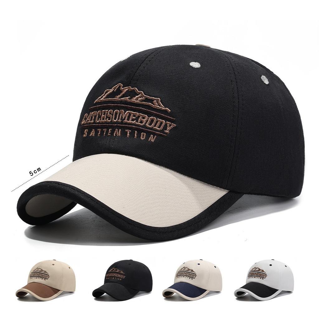 Unisex Letter Embroidery Cotton Baseball Cap Sunshade Breathable Outdoor Hat For Casual Wear