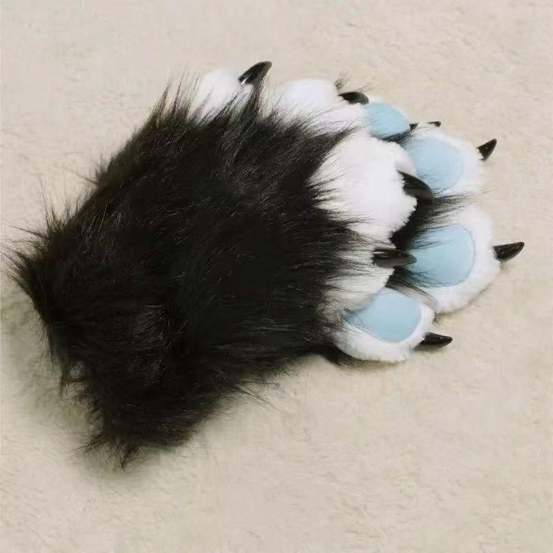 Animal claws, squeaking, furry claws with nails, gloves COS cat claws cute plush finished props
