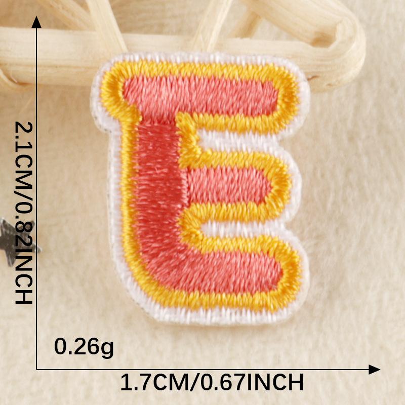 A-Z Embroidery Sticker Cartoon Original English Patch Clothing Accessories Badge Accessories Ironing < Unk > < Unk > Wappen Cloth Sticker