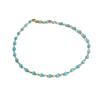 Dreamy Blue Cat's Eye Crystal Beaded Necklace – Elegant Spring/Summer Design