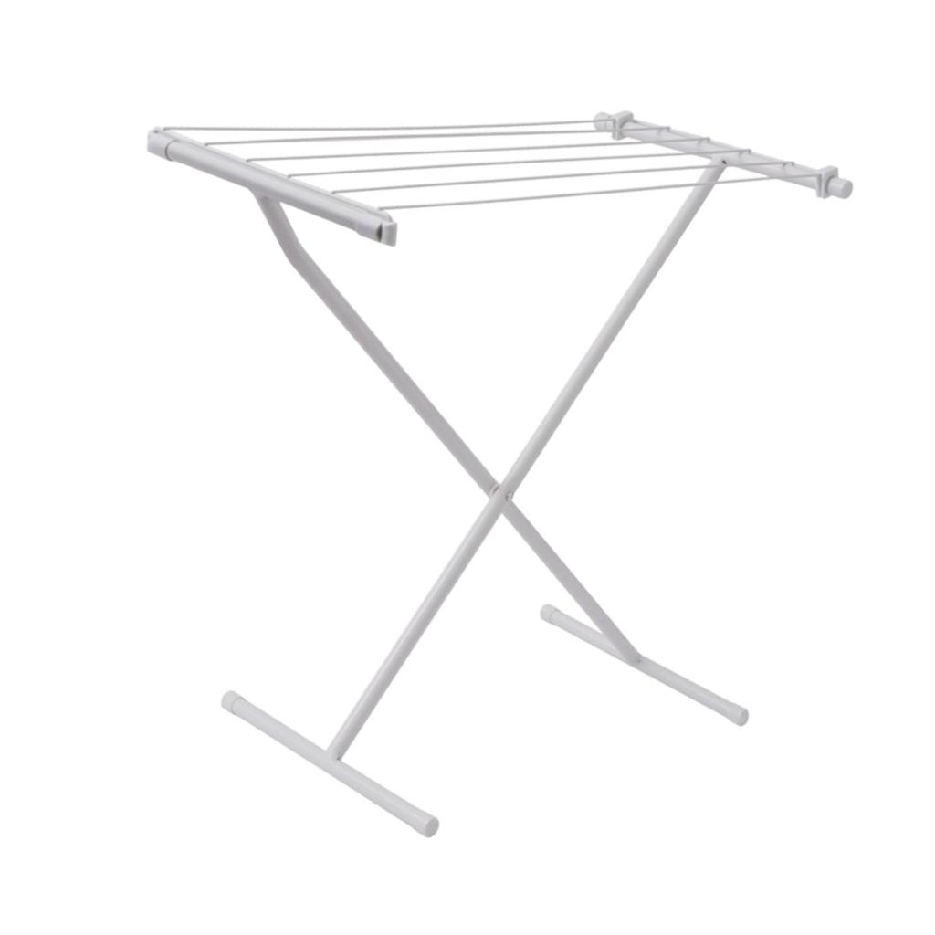 X Shaped Floor Standing Clothes Drying Rack Space Saving Foldable Balcony Laundry Drying Stand for Yard Laundry Room Apartment