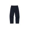 Anta Solid Color Mid Waist Cuffed Fleece Casual Pants Women Pants Black 962357304-1