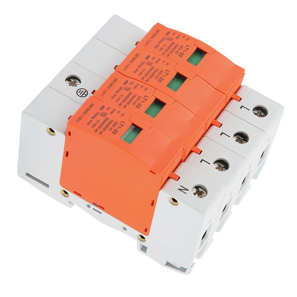 20kA House Protective 420VAC Low-voltage Arrester Device Low Voltage Arrester House Use