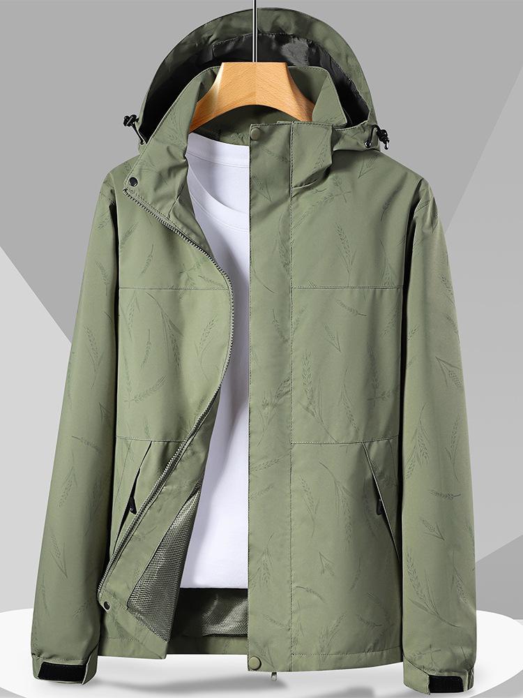 Autumn Waterproof Windproof Hooded Jacket - Unisex Color Block Thin Mountaineering Outerwear