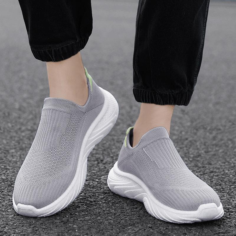 

Shoes, men s and women s 25 spring casual shoes, flying weave running shoes, soft-soled couple shoes, trendy one-foot slippers 36
